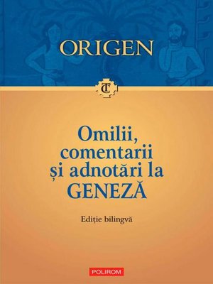 cover image of Omilii si adnotari la Geneza